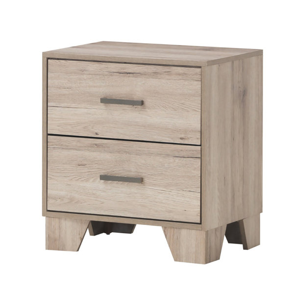 Zipcode Design™ Beckville 23.8'' Tall 2 Drawer Nightstand in Light